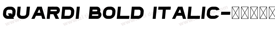 Quardi Bold Italic字体转换